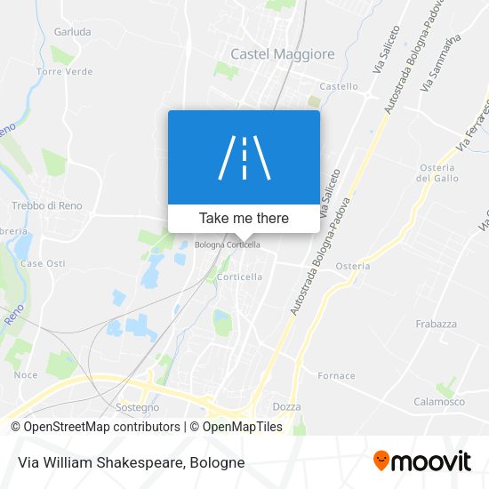 Via William Shakespeare map