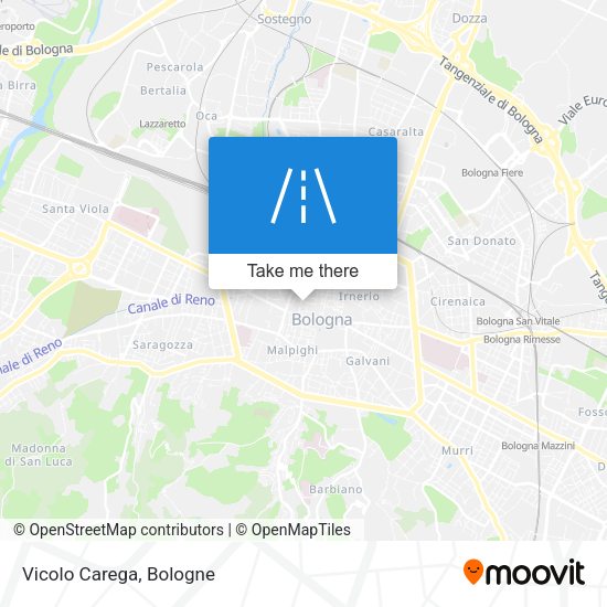 Vicolo Carega map