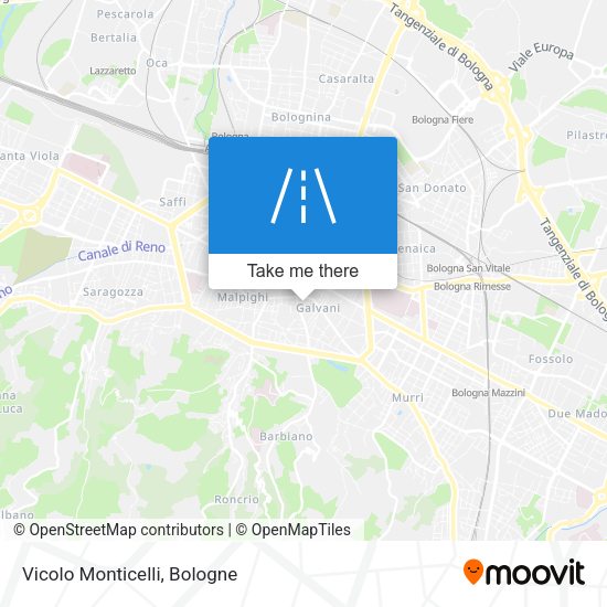 Vicolo Monticelli map