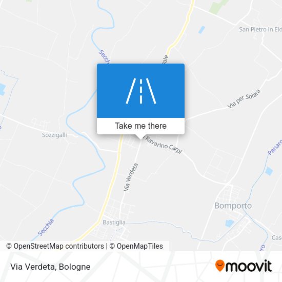 Via Verdeta map