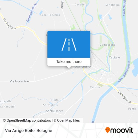 Via Arrigo Boito map