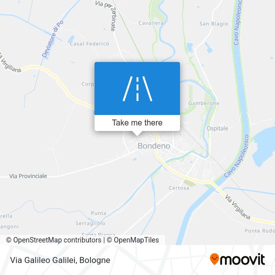 Via Galileo Galilei map