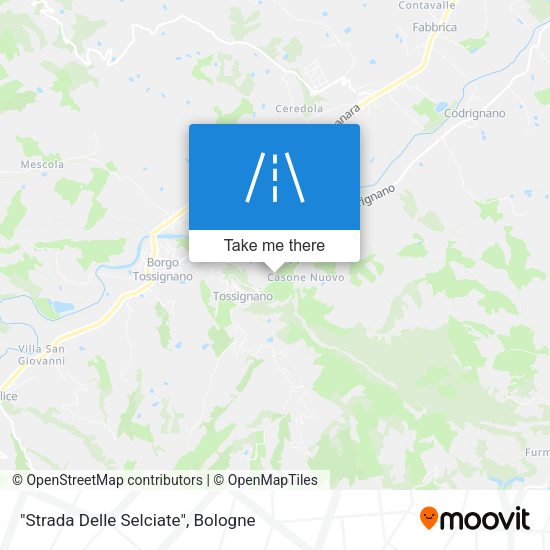 "Strada Delle Selciate" map