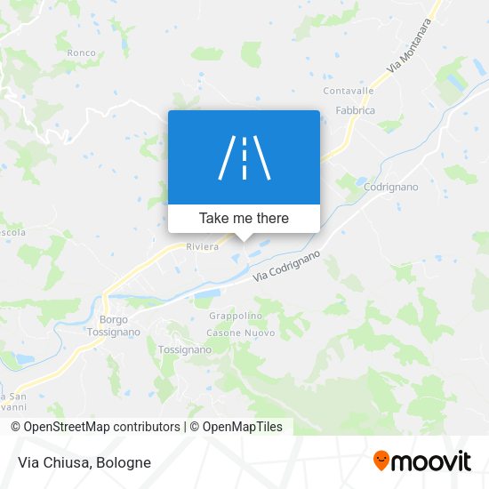 Via Chiusa map