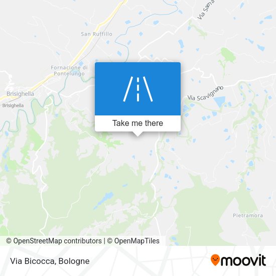 Via Bicocca map