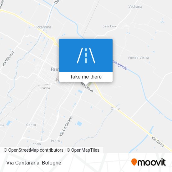 Via Cantarana map
