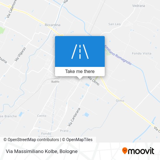 Via Massimiliano Kolbe map
