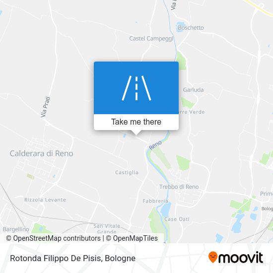 Rotonda Filippo De Pisis map