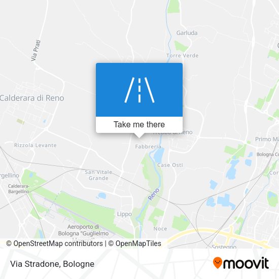 Via Stradone map