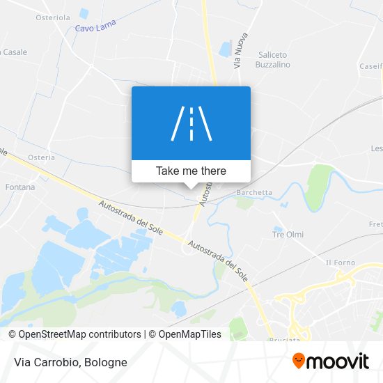 Via Carrobio map