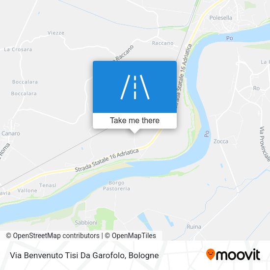 Via Benvenuto Tisi Da Garofolo map