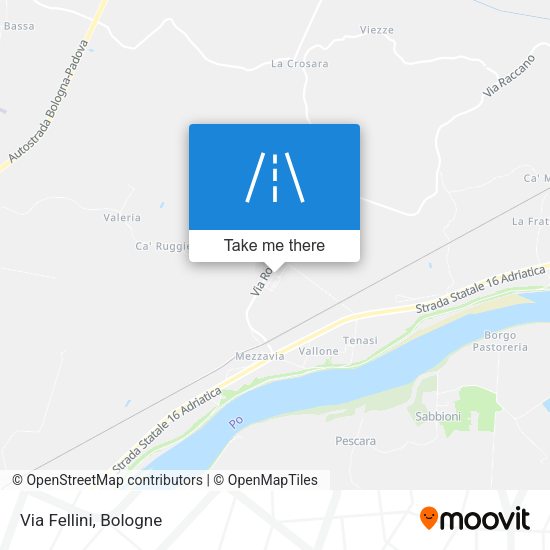 Via Fellini map
