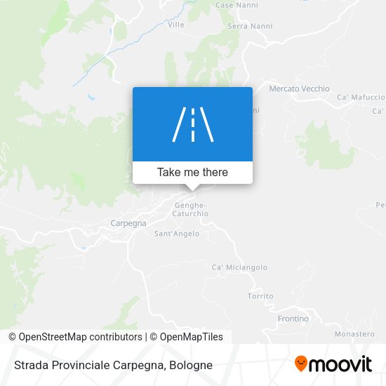 Strada Provinciale Carpegna map