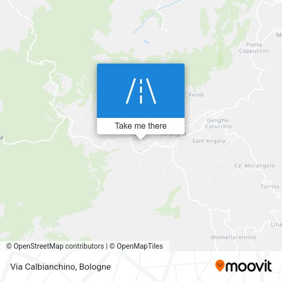 Via Calbianchino map