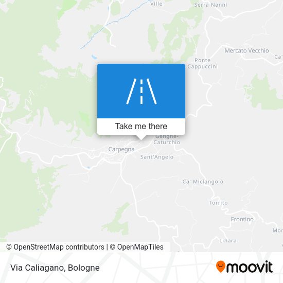 Via Caliagano map