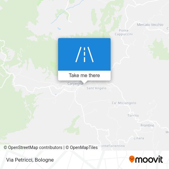 Via Petricci map
