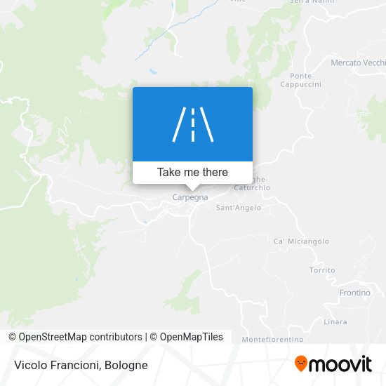 Vicolo Francioni map