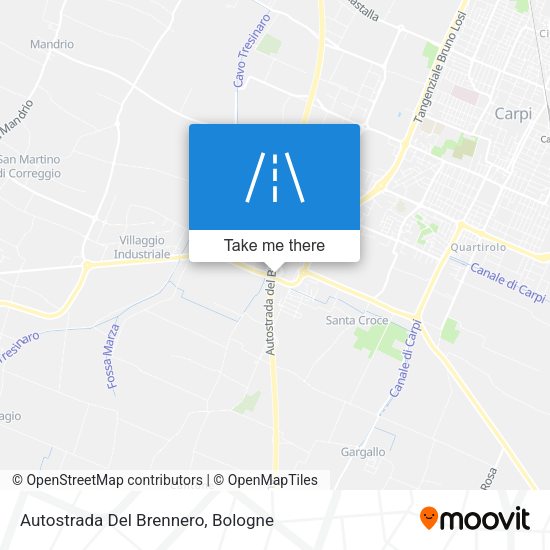 Autostrada Del Brennero map