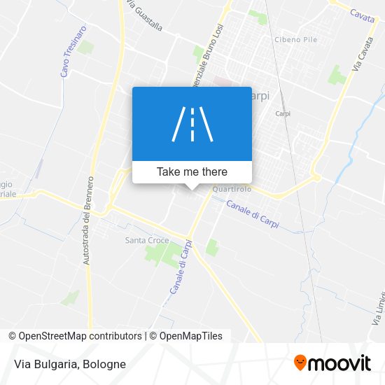 Via Bulgaria map