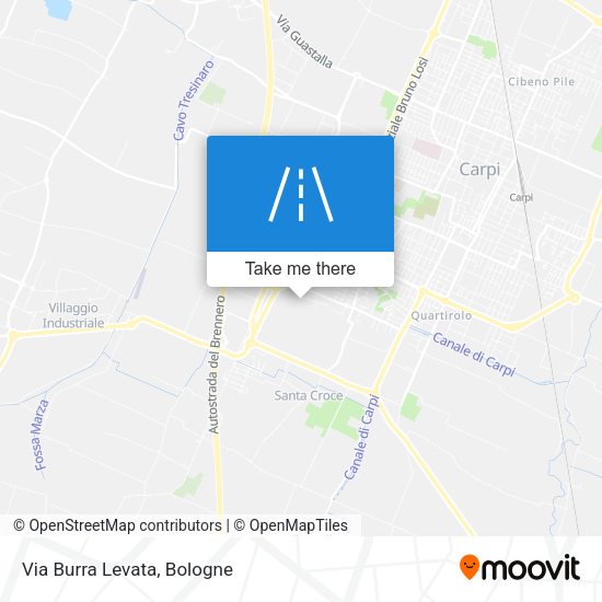 Via Burra Levata map