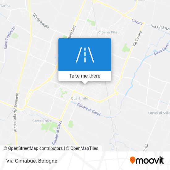Via Cimabue map