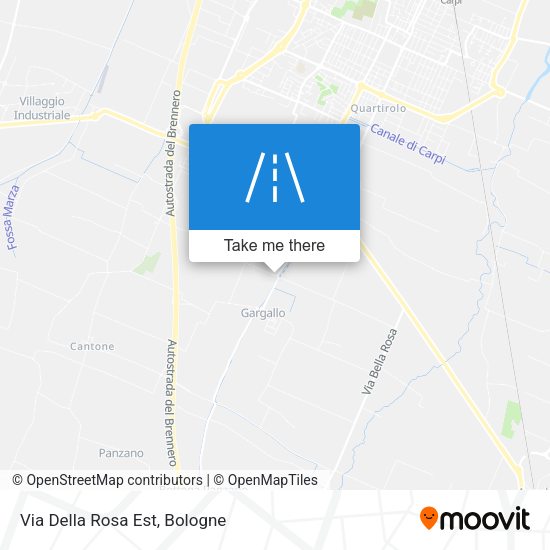 Via Della Rosa Est map