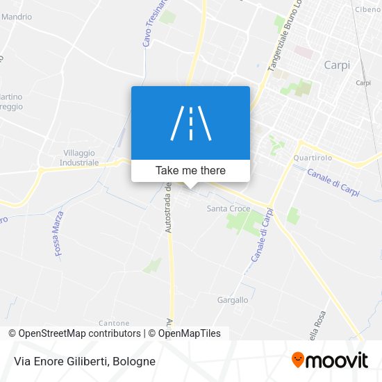 Via Enore Giliberti map