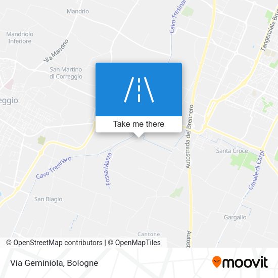 Via Geminiola map