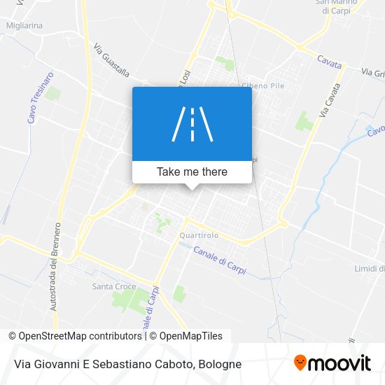 Via Giovanni E Sebastiano Caboto map