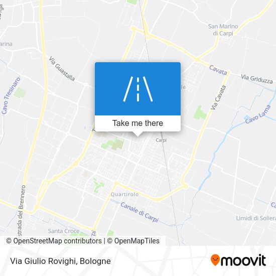 Via Giulio Rovighi map