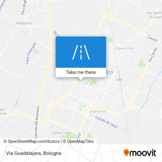 Via Guadalajara map