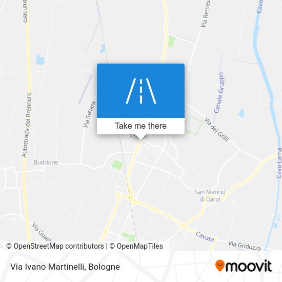 Via Ivano Martinelli map