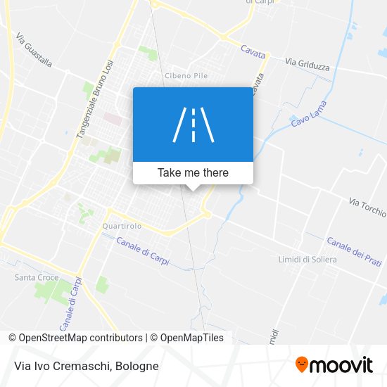 Via Ivo Cremaschi map