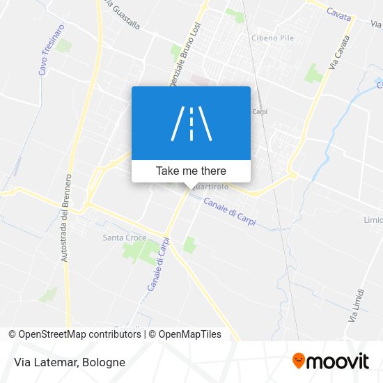 Via Latemar map