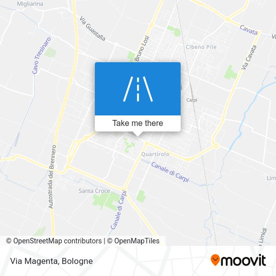 Via Magenta map