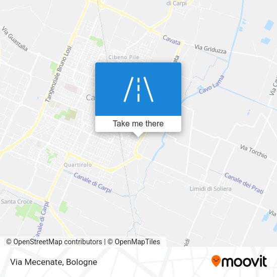 Via Mecenate map