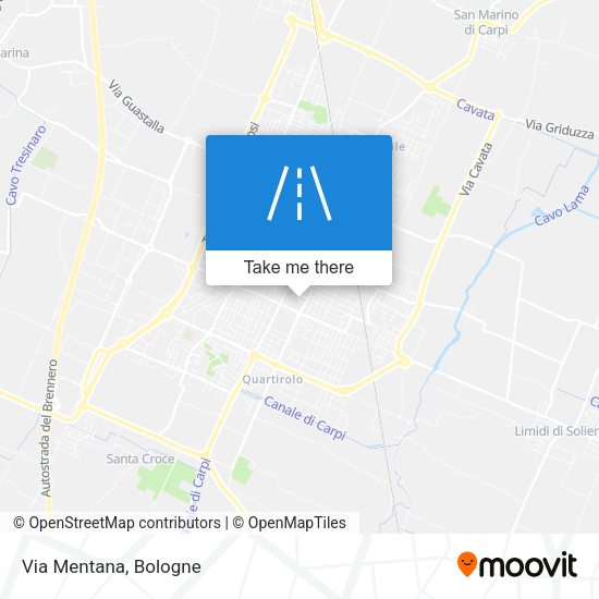 Via Mentana map