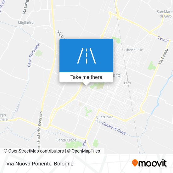 Via Nuova Ponente map