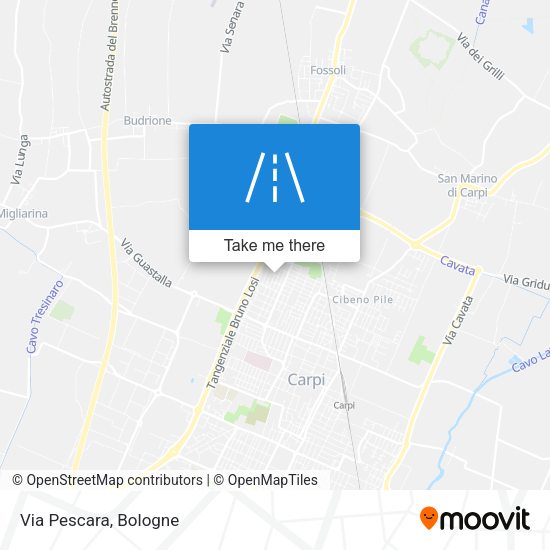 Via Pescara map