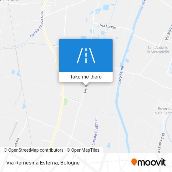 Via Remesina Esterna map
