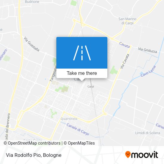 Via Rodolfo Pio map
