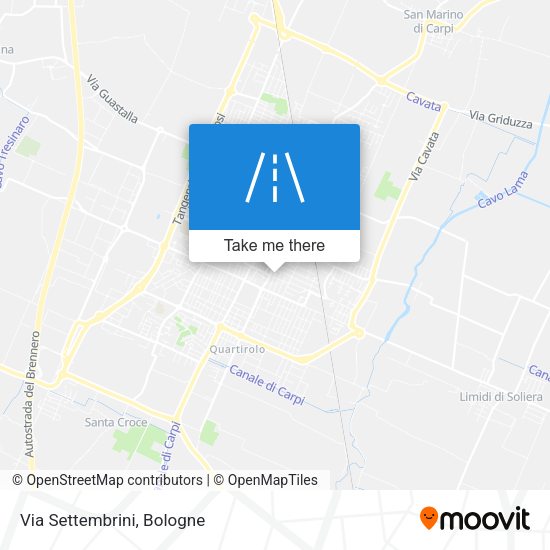 Via Settembrini map