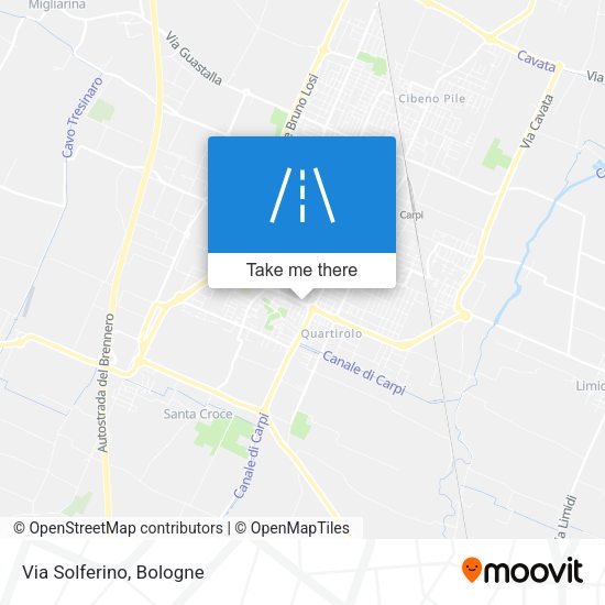 Via Solferino map
