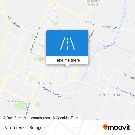 Via Terenzio map