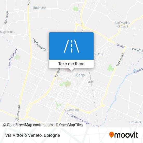 Via Vittorio Veneto map