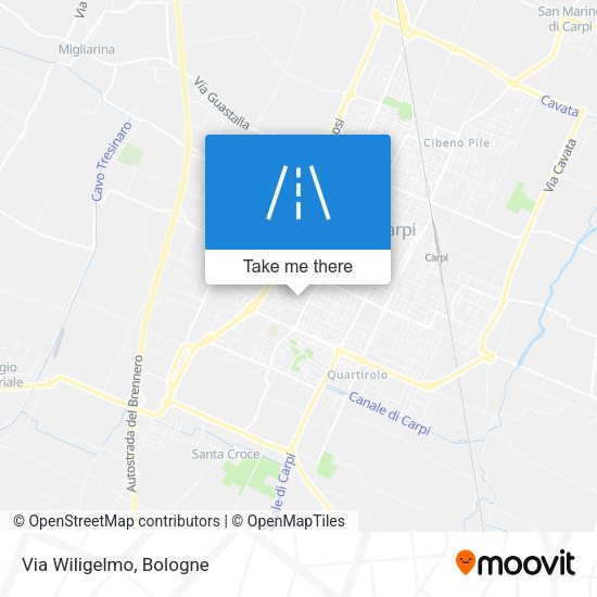 Via Wiligelmo map