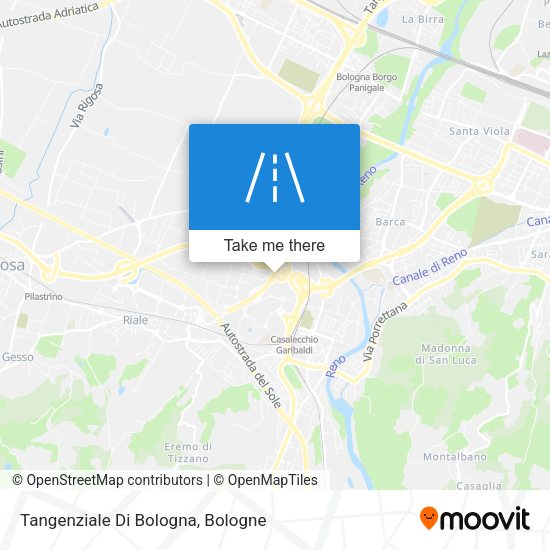 Tangenziale Di Bologna map