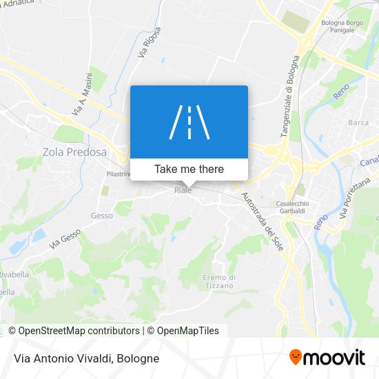 Via Antonio Vivaldi map