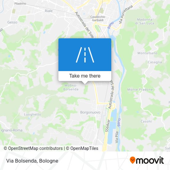 Via Bolsenda map