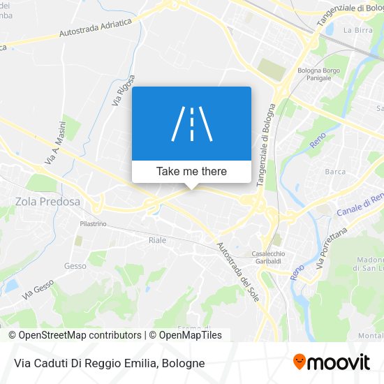 Via Caduti Di Reggio Emilia map